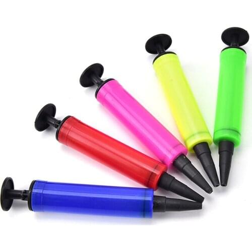 Portable mini football pump 16 * 2.4cm balloon pump random color