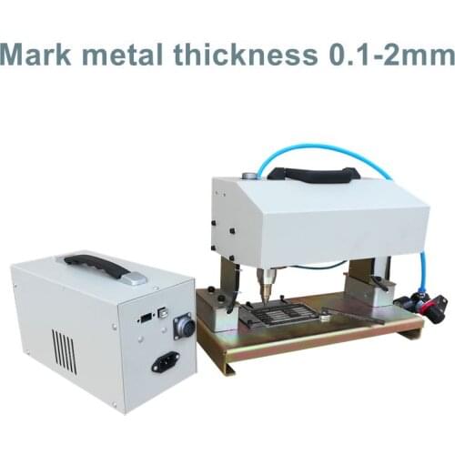 Handheld type hot sale Stainless Steel Nameplate Dot Peen Marking Machine Deep Marking Pneumatic Number Printing Machine 18090