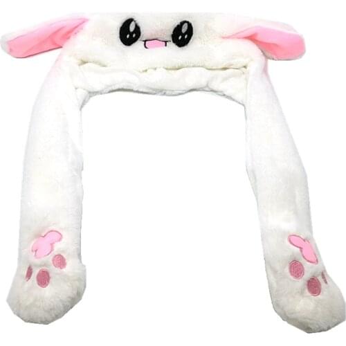 Rabbit Unicorn Pig Panda Dog Leopard White Cartoon Animal Plush Dynamic Hat Childrens Winter Warm Cap