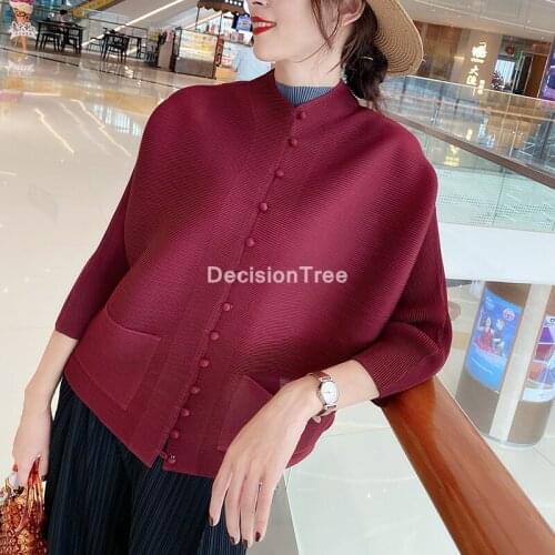 2021 traditonal chinese pleated cheongsam tops chinese traditional mandarin collar tang blouse soft satin chinese style shirt