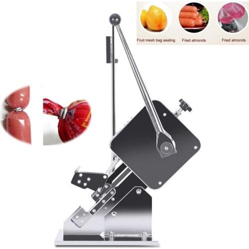 U-shape Sausage Clipper Food Clipping maker manual tying packer Plastic Bags packing machine Supermarket Tightening sealer