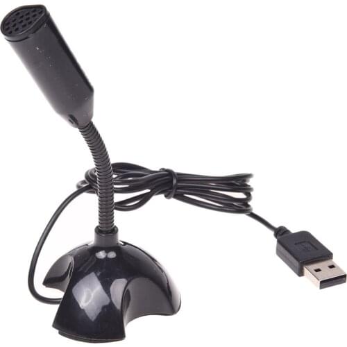 USB Microphone Web Flexible Noise Canceling Mic For Mac PC Computer Laptop Stand