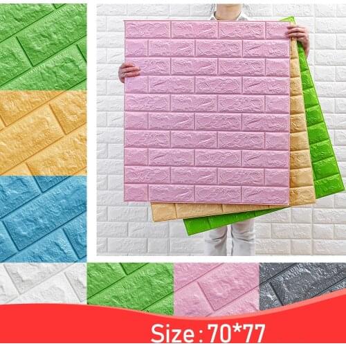 3D Wall Stickers Imitation Brick Bedroom Decor Waterproof Self-adhesive Wallpaper For Living Room Kitchen TV Backdrop Decor
