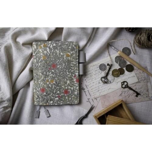 Japan A6 notebook stationery diary billbook hobo specifications cover japanese style cover fleur-de-lis van gogh style