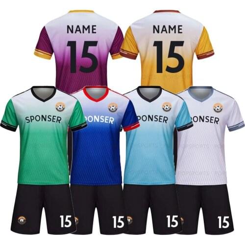 2021 Football Jersey Training Sets Blank Custom Design Customize Logo Wholesale DIY Soccer Set Men