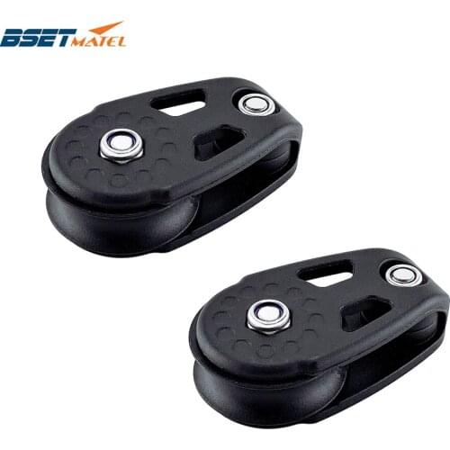2X Nylon Kayak Boat Rope Pulley Block Marine Sheave Lifting Anchor Wheel Accessories Sailing Dinghy Outdoor Water Sport Hardware