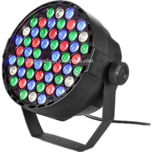 54 leds Flat Parcan RGBW Par Light Disco Club Party Wedding Concert stage Wash Light