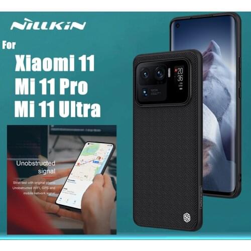 Nillkin for Xiaomi Mi 11 Xiaomi 11 Ultra Mi11 Pro case back cover Textured protective Nilkin nylon fiber TPU PC cases
