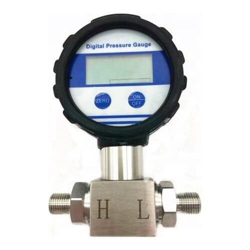 Digital Gas Differential Pressure Gauge with Rubber Cover Intelligent Differential Monameter