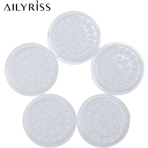 20/100pcs Disposable Eyelash Glue Holder Pallet Eyelash Extension Glue Pads Stand on Eyelash Plastic Glue Holder for Eyelash