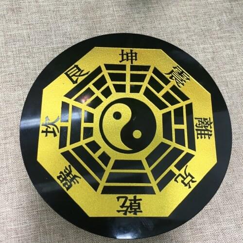 Fengshui black obsidian disk divination stone for home decoration wholesale