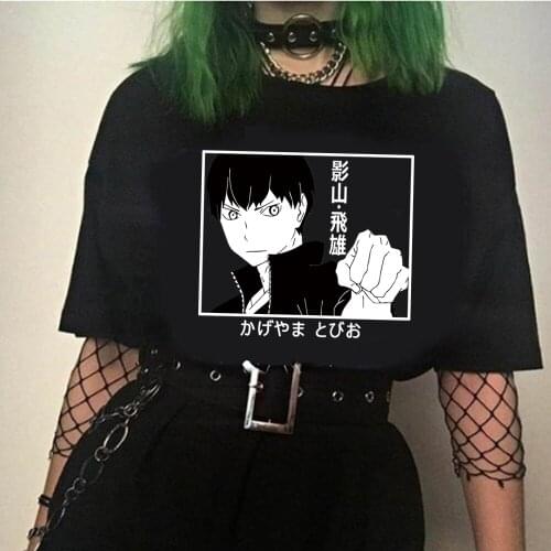 Haikyuu Kageyama Tshirts Fashion Women T-shirt Tee Shirt