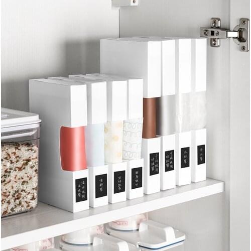 Garbag Storage Box Bag Wall Mounted Garbage Bags Holder For Kitchen Trash Bags Bedroom Drawer Organizer Garbage Bag Dispenser