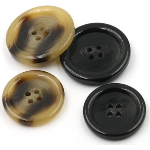 1LOT=100 pcs Round 4-holes resin button, suit trousers &windbreaker button DIY sewing accessories Z416