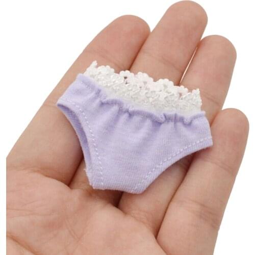 1Pc Lace Underwear Briefs Knickers For 1/6 Dolls Underpant For Barbie Doll House 5 Colors For Barbie Dolls