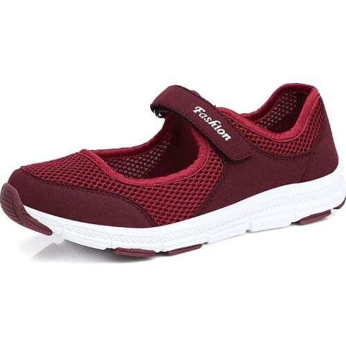 Summer 2020 casual shoes women middle-aged and elderly casual shoes mother shoes flat-bottomed shoes for the elderly non-slip br