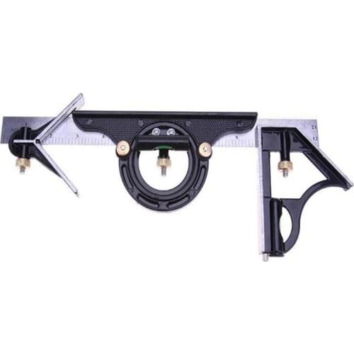 3 in 1 Ruler Tool Multi-function Square Angle Finder Woodworking Set 0-300mm Measuring Range Ruler
