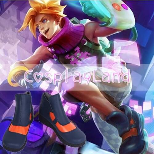 LOL Arcade Ezreal Render Cosplay Boots Shoes for Adult Men Shoes Costume Accessories Custom Made