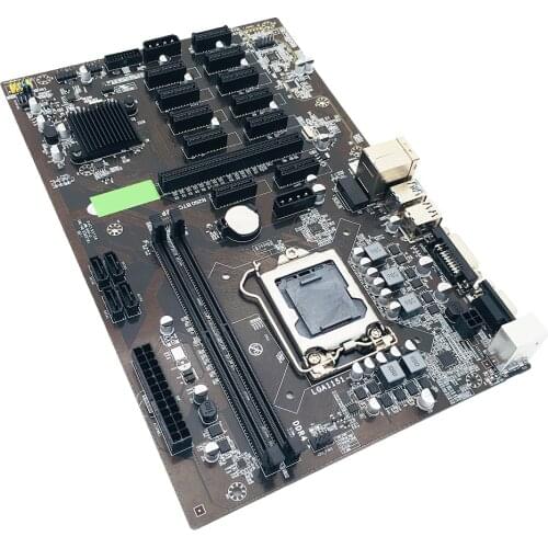 B250 BTC Mining Motherboard 12 GPU Bitcoin Crypto Etherum Mining JW B250P B250-BTC PRO DDR4 LGA 1151 Motherboard SATA3.0