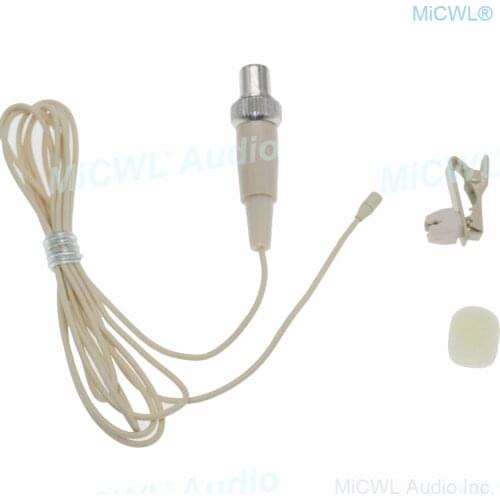Miniature Lavalier Lapel Microphone For MiPro Audio Wireless Mics System TA4F 4Pin Lock