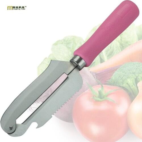 1PC multi-function Fruit Vegetable Potato Peeler Stainless Steel Knife Slicer Easy Peel Blade Gadgets KX 199