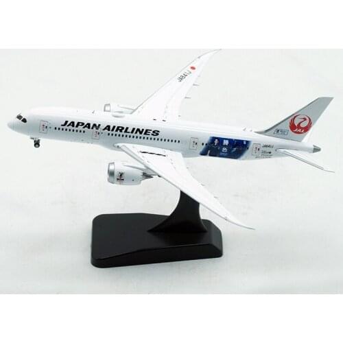 14.2CM 1:400 scale B787-8 JA841J JAL Japan airline model alloy collectible display toy airplane with landing gears