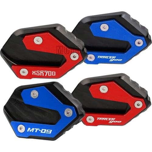 Motorcycle TRACER 900 GT XSR900 For Yamaha MT 09 MT09 MT-09 Tracer 2013-2021 20 Kickstand Foot Side Stand Extension Pad Support