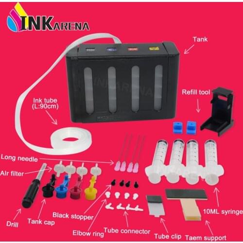 INKARENA CISS Ink Kit PG 545 CL 546 ciss Tank Continuous Ink Supply System For Canon PG-545 CL-546 PG545 CL546 Printer 4 Color