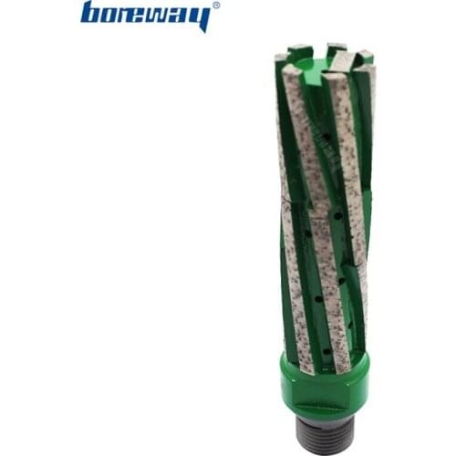 Boreway Supply A Piece of D22*100T*1/2"G CNC Finger Bits With Water Hole Cutter Bit For Grinding Milling Granite Marble Stone