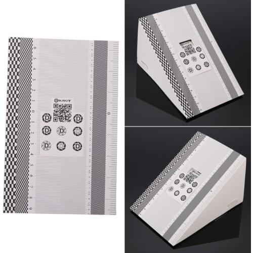 Camera Lens Focus Calibration Card AF Micro Alignment Ruler Folding Chart
