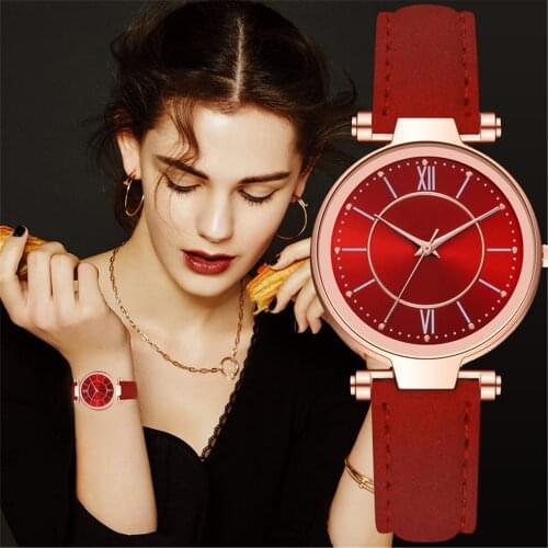 Wholesale Ladies Casual Alloy Leather Belt Watch Analog Quartz Wristwatches