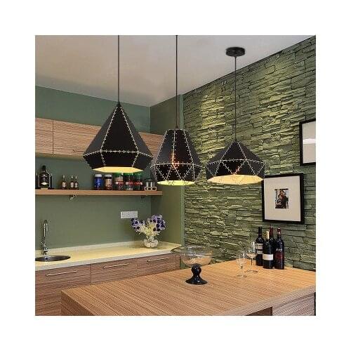 Personalized retro industrial wind restaurant, chandelier Cafe aisle iron single head decoration with lighting