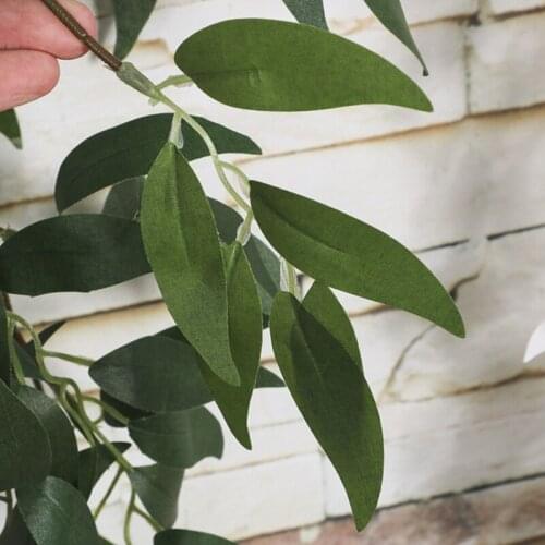 1.65M Valentines Day Flower Green Leaves Wedding Wicker String Plant Accessories Artificial Wicker String Home Garden