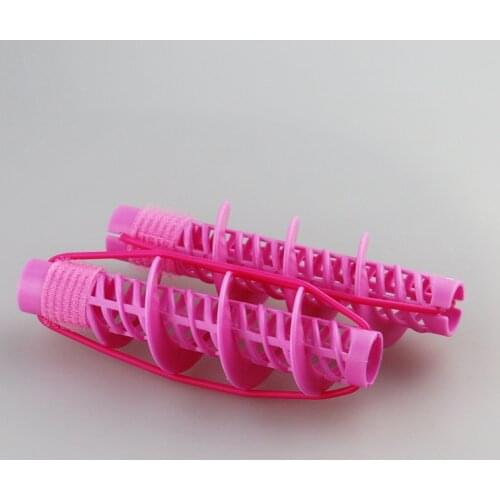 Professional Hair Rollers Spiral Perm-free Volume Plastic Hair Rollers Curling Home DIY Hairdressing Tools Flexi Rods