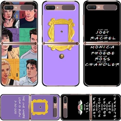 Shockproof Cover Friends TV series New Mobile Hard Cover For Samsung Galaxy Z Flip 3 5G Black Fundas Phone Case