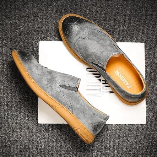 Sapatos para sale casuales spring Casual hot on 2020 sports cuero for mens shoe loafers black leather causal zapatos fashion de