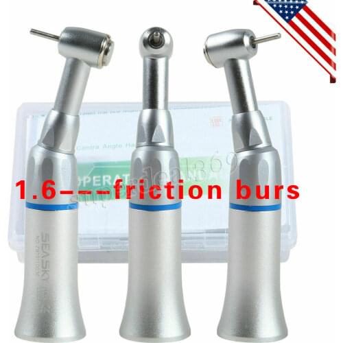Dental Slow Low Speed Contra Angle Handpiece Push Fit FG High-speed 1.6mm Bur