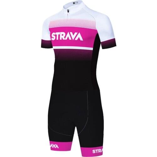 Strava 2021 cycling skinsuit bike clothing one piece cycling suit Triathlon bodysuit maillot cyclisme ​20D ​maglia ciclismo uomo