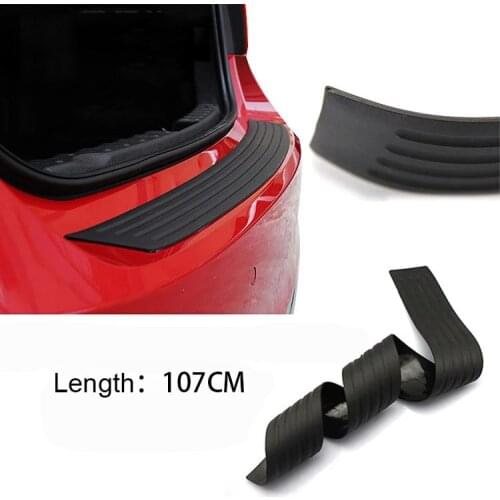 90CM or 105cm Car Trunk guard plate sticker FOR BMW Audi Series Rear bumper rubber protection sticker