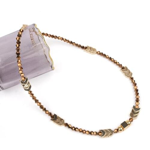 Marjin For Woman Necklace Brown Bead Pendants Jewelry Gift Girl Birthday Party Gift 2021