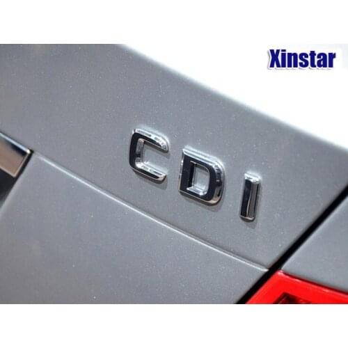 ABS CDI Badge car rear emblem sticker for Mercedes Benz w117 cla45 w205 c63 w212 e63 w207 w176 a45 x156 gla45 AMG Styling