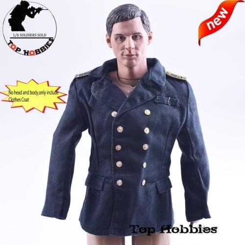 1/6 scale action figure accessory male Military Uniform WWII Navy uniform Coat Jacket Fit 12Inch Soldier Toy Hottoys Body Figure