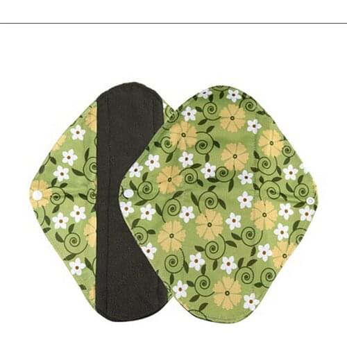 1pcs Organic Bamboo Inner Washable Reusable Menstrual Pads Sanitary Pads Lady Cloth Pad Panty Liner Feminine Hygiene Pad