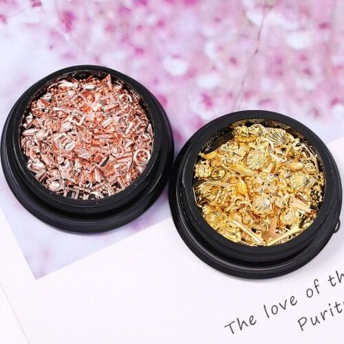 1 Bag Moon Star 3D Nail Art Decorations Mixed Size Flat Back Small Irregular Beads For Nail Art 3D Decoration Stone In