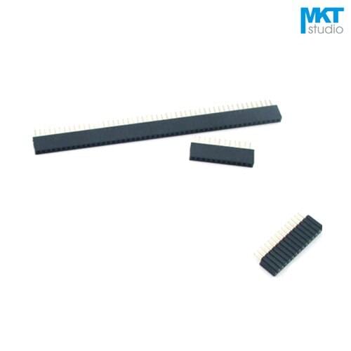 100Pcs 1.27mm Pitch Single Row Straight Pins 4.6mm Female PTH Pin Header For Arduino 50P