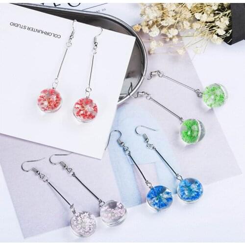 2021 Limited Lead-tin Alloy Acrylic Brincos Oorbellen Earings Versatile Flower Long Simple Tassel Earrings For Women Fashion
