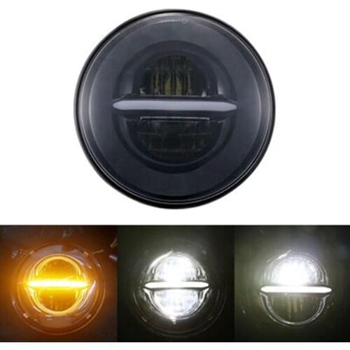 5.75" motorcycle LED Headlights with DRL fit for Street Bob, Sportster, Wide Glide, Dyna, Heritage Springer, Softail, Iron 883