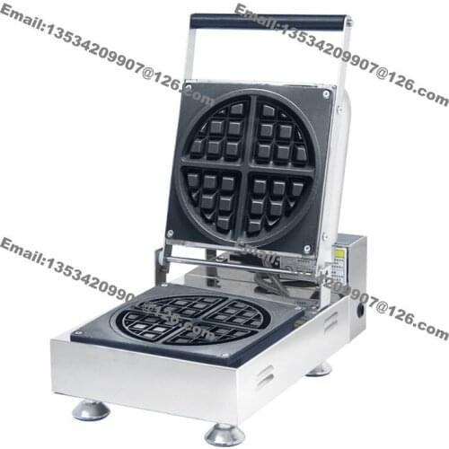 Free Shipping Commercial Use Non-stick 110v 220v Electric 17cm Round Belgian Waffle Maker Baker Machine Iron
