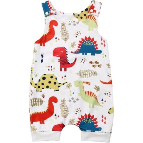 Infant Newborn Baby Boy Girl Rompers Dinosaur Clothing Toddler Baby Costumes Summer Clothing Jumpsuit Playsuit