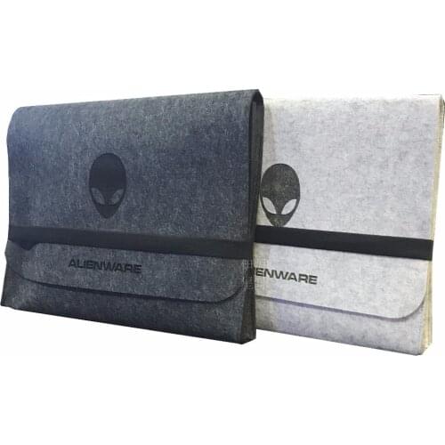 Felt Cloth Wool Clamp Bag Briefcase Envelope Kit Trolley Case Protection for Alienware 18/17/15/14/13 inch